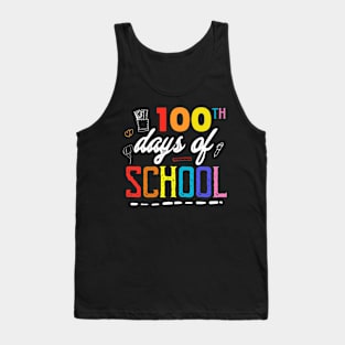 100th Day Of School Teacher Kids 2023 Funny 100 Day Smarter Tank Top